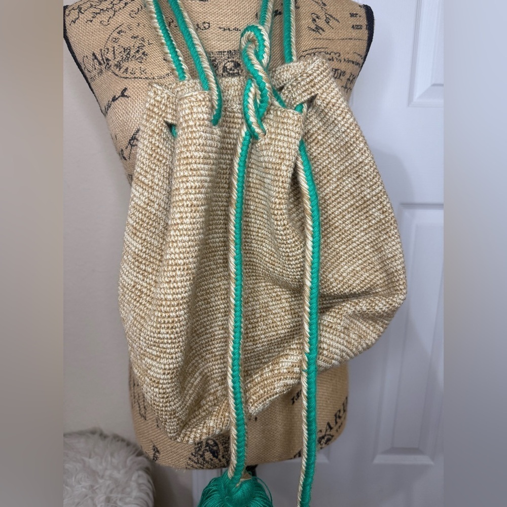 Boho Woven Bag with Tassels - Picture 4 of 5